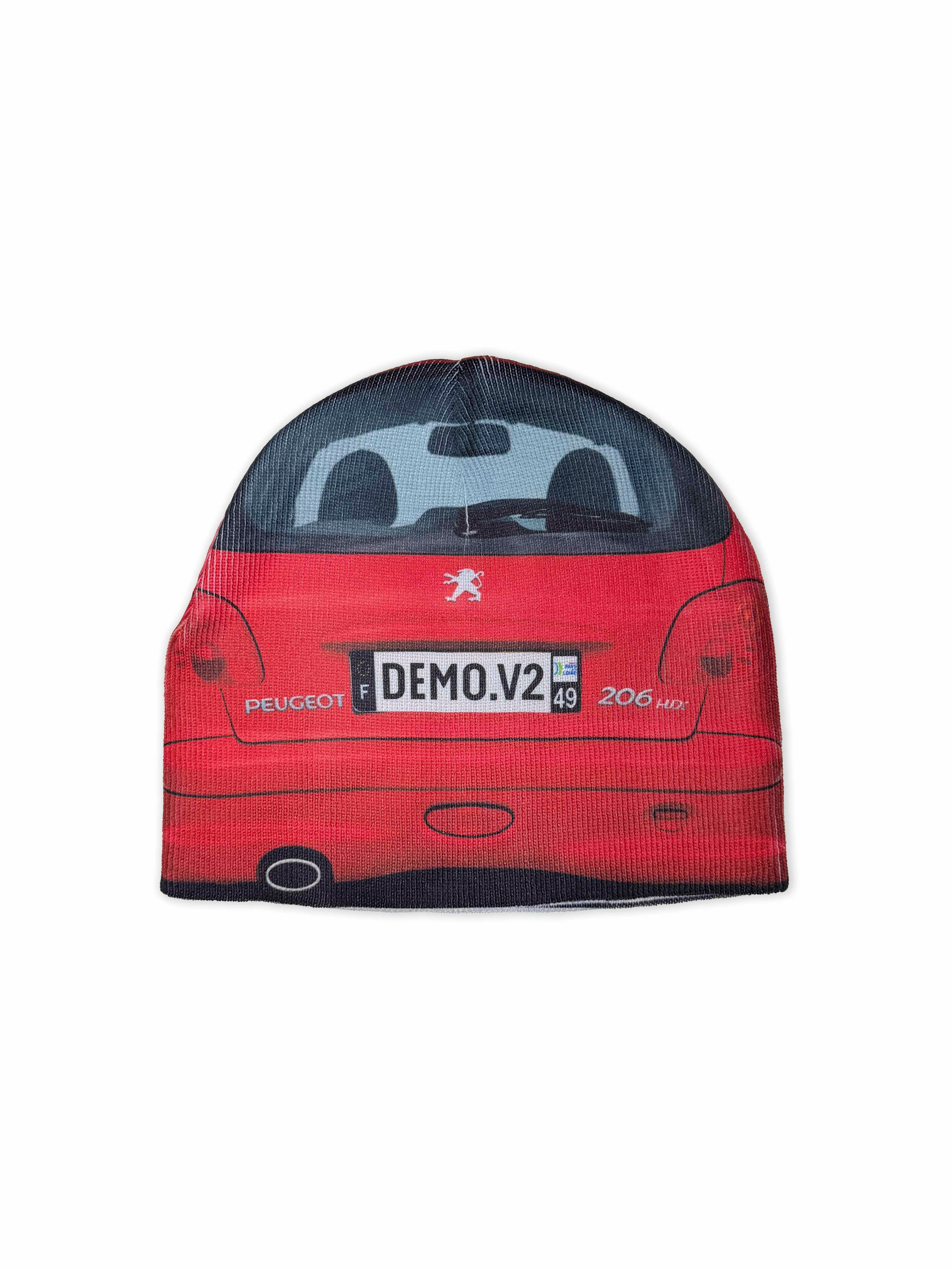Bonnet n°128 : 206 HDI Rouge