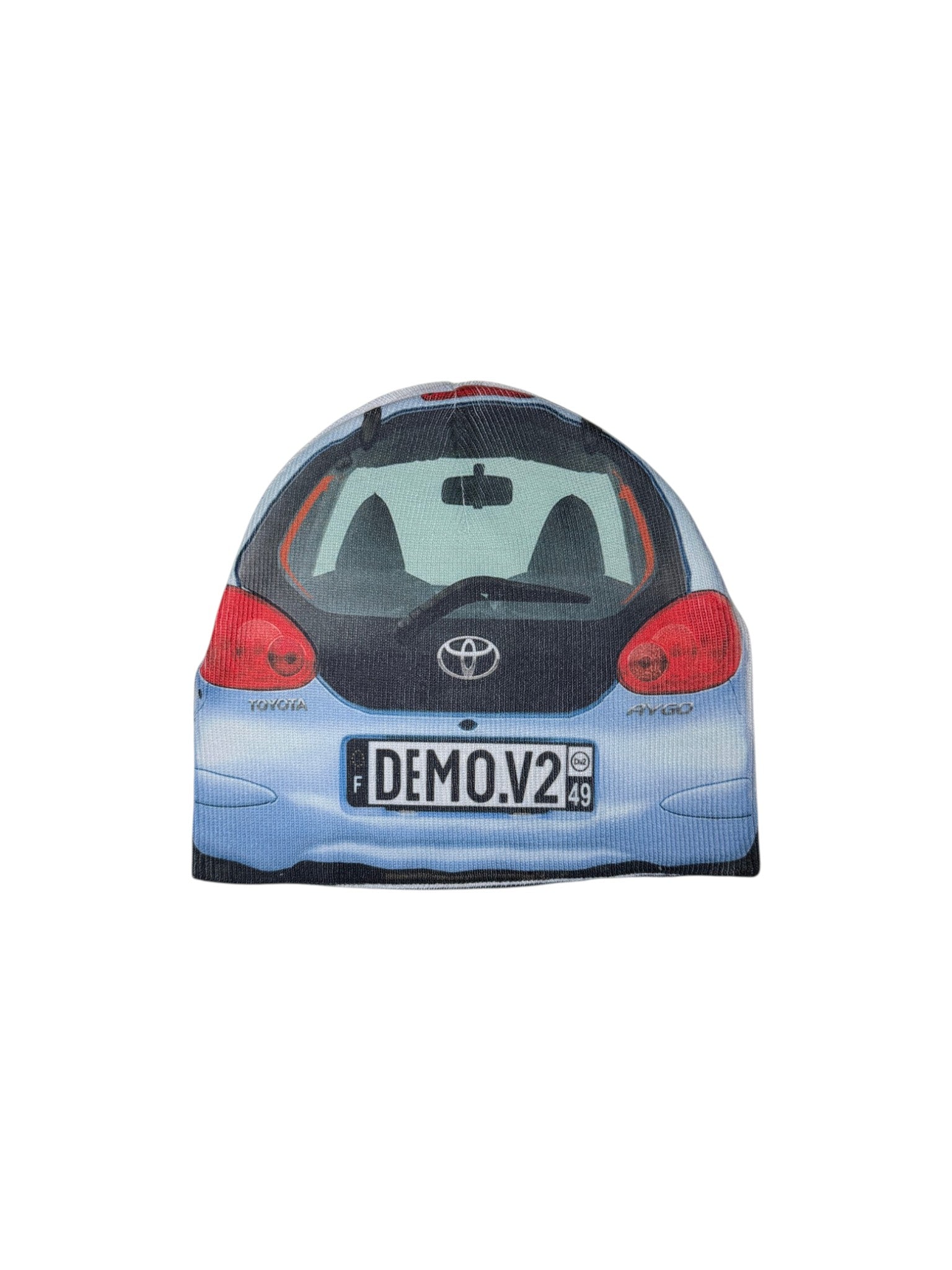 Custom Beanie: Toyota Aygo Sky Blue