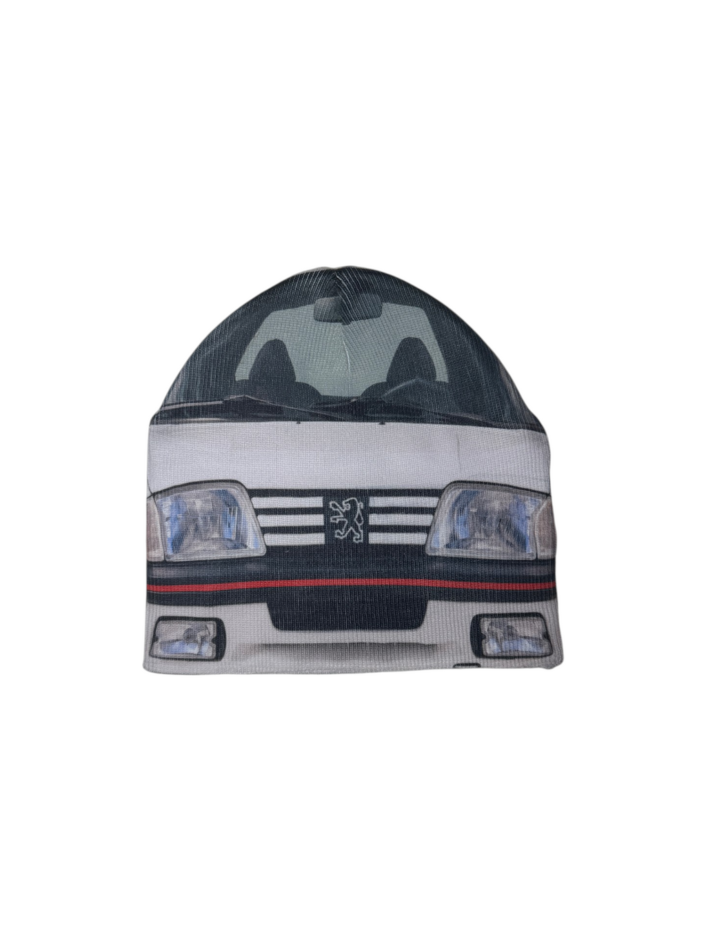Beanie: White Peugeot 205 GTI