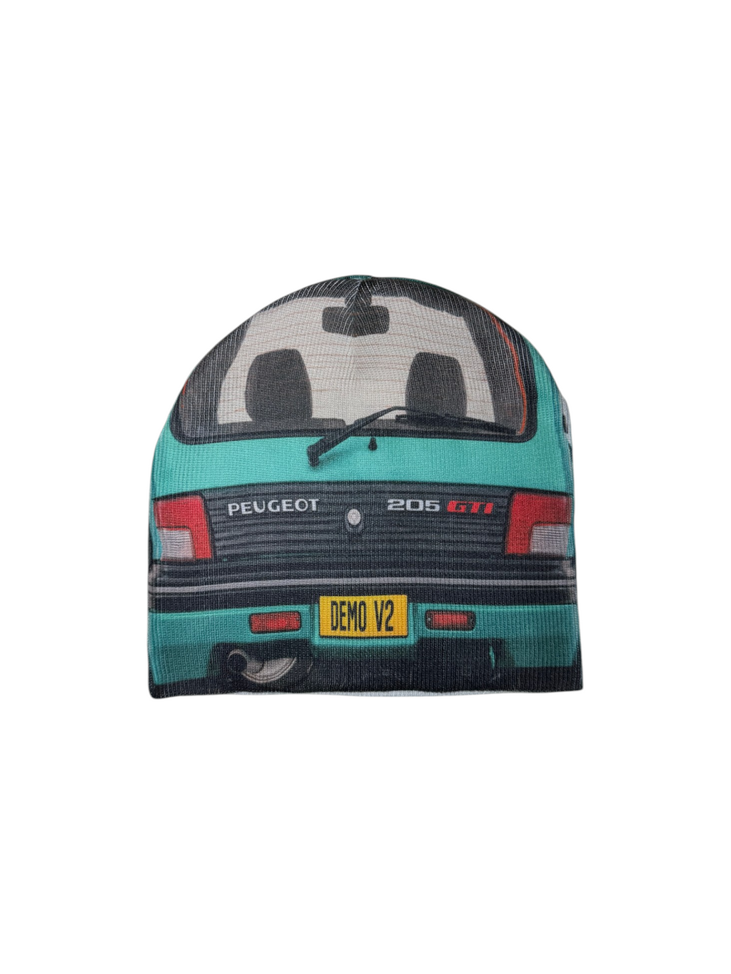 Beanie: Green Peugeot 205 GTI